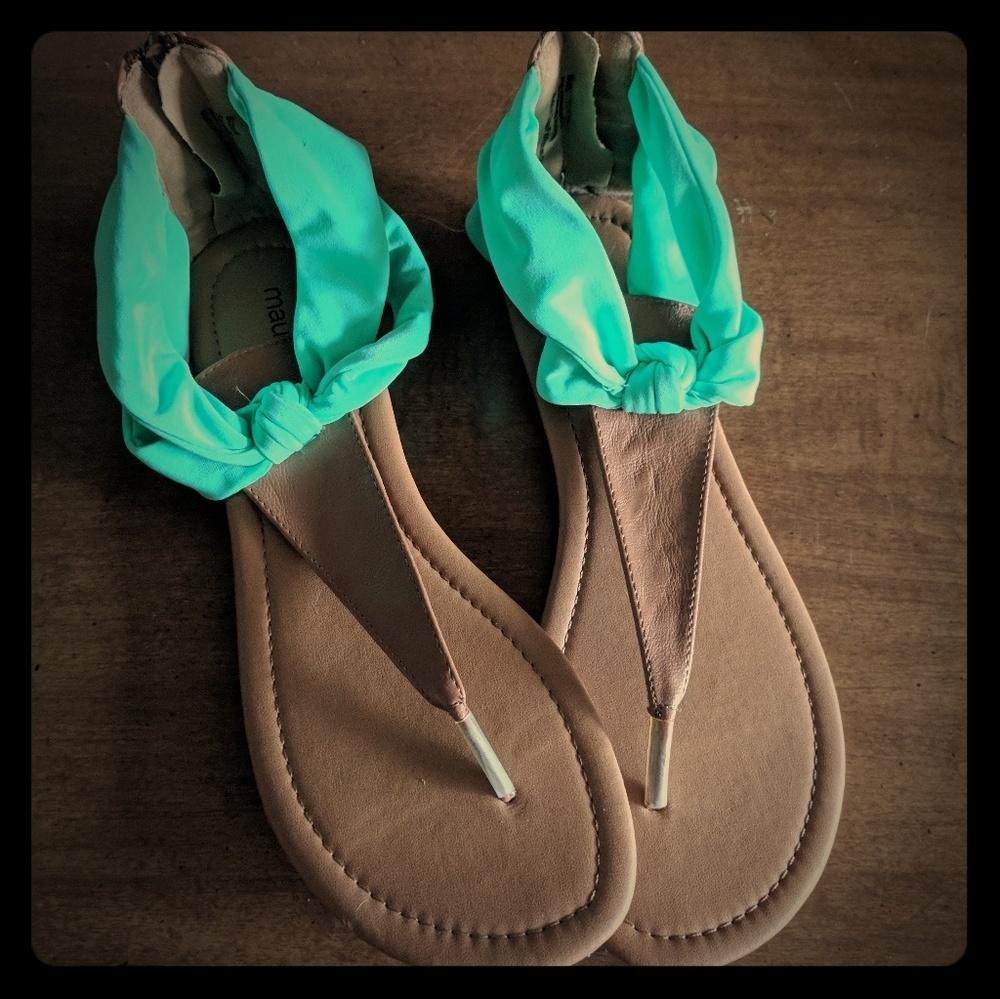 Maurices Sandals with back zip